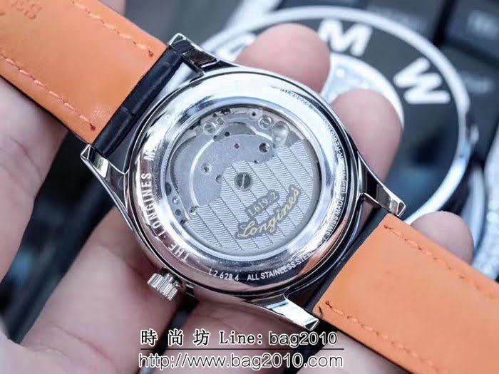 LONGINES浪琴 2018全新 簡約雙曆男士機械腕表 WSS1828